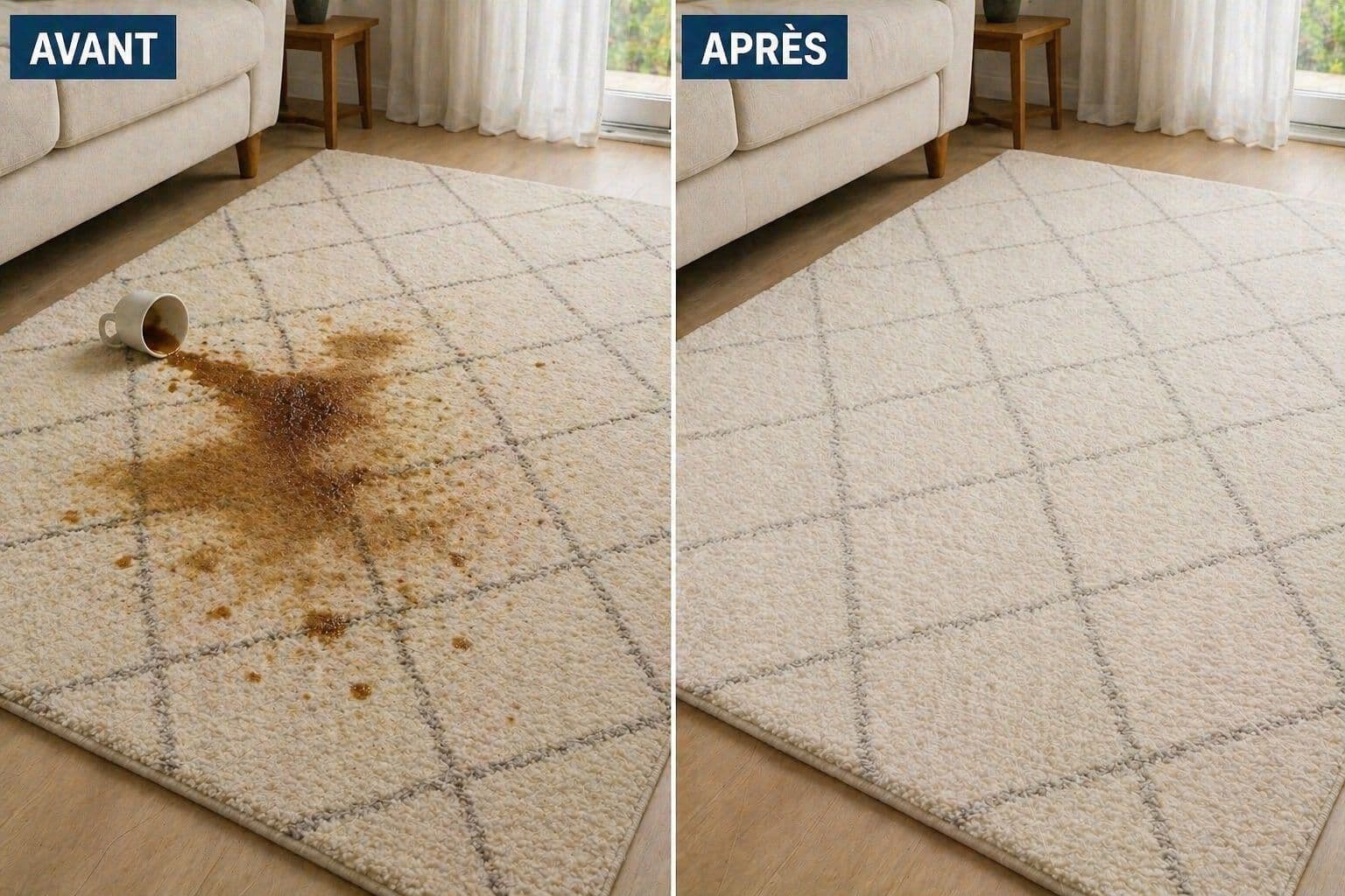 Nettoyage tapis avant après à Tanger – NordClean, lavage professionnel à domicile